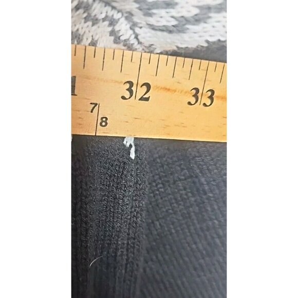 King Size Men Holiday Winter Reindeer Snowflake Classic Black White Sweater 5X - Picture 13 of 14